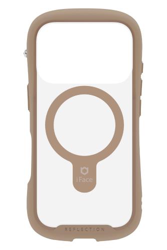 iFace MagSafe 対応 Reflection iPhone 17 Pro ケース MagSynq クリア 強化ガラス (ベージュ)アイフェイス アイフォン17プロ 用 スマホケース iphone17pro カバー マグセーフ 耐衝撃 透明 ストラップホール