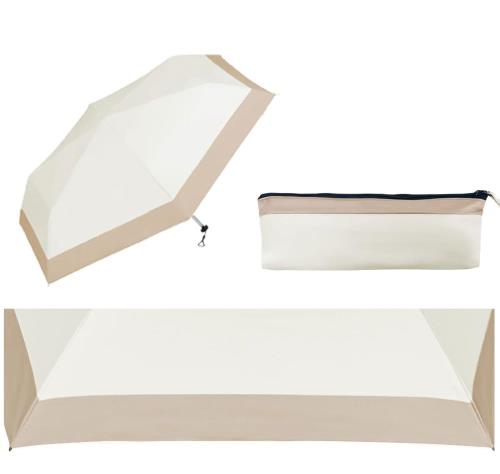2025超軽量・折り畳み傘 日傘 超軽量 超撥水 わずか130g 折り畳み傘 6本骨 uvカット 紫外線対策 日焼け対策 メンズ レディース 軽量 晴雨兼用傘 頑丈 軽い 傘カバー付 子供 こども 大人 (オフ・ベージュ, 180g)