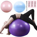 バランスボール 55cm 75cm 65cm ダイエット 空気入れ 耐荷重250kg 体幹 器具 ダイエット器具 アンチバースト フットポンプ付き ヨガボール ...