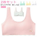 M XL 【2枚セット】ジュニアブラ 女子 ノンワイヤー ジュニア スポーツブラ キッズ 中学生 L 小学生 ガールズ 女の子 冷感 ブラ インナー 接触冷感 ...