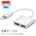 ライトニング イヤホン 変換ケーブル 2in1 iPhone 変換ケーブル iPad iPhone ライトニング アダプター コネクター 同時充電 Lighting ケーブル 充電 音楽再生 iPhone11 iPhone11 Pro Max iPhoneXS iPhone XR iPhone X iOS対応 送料無料