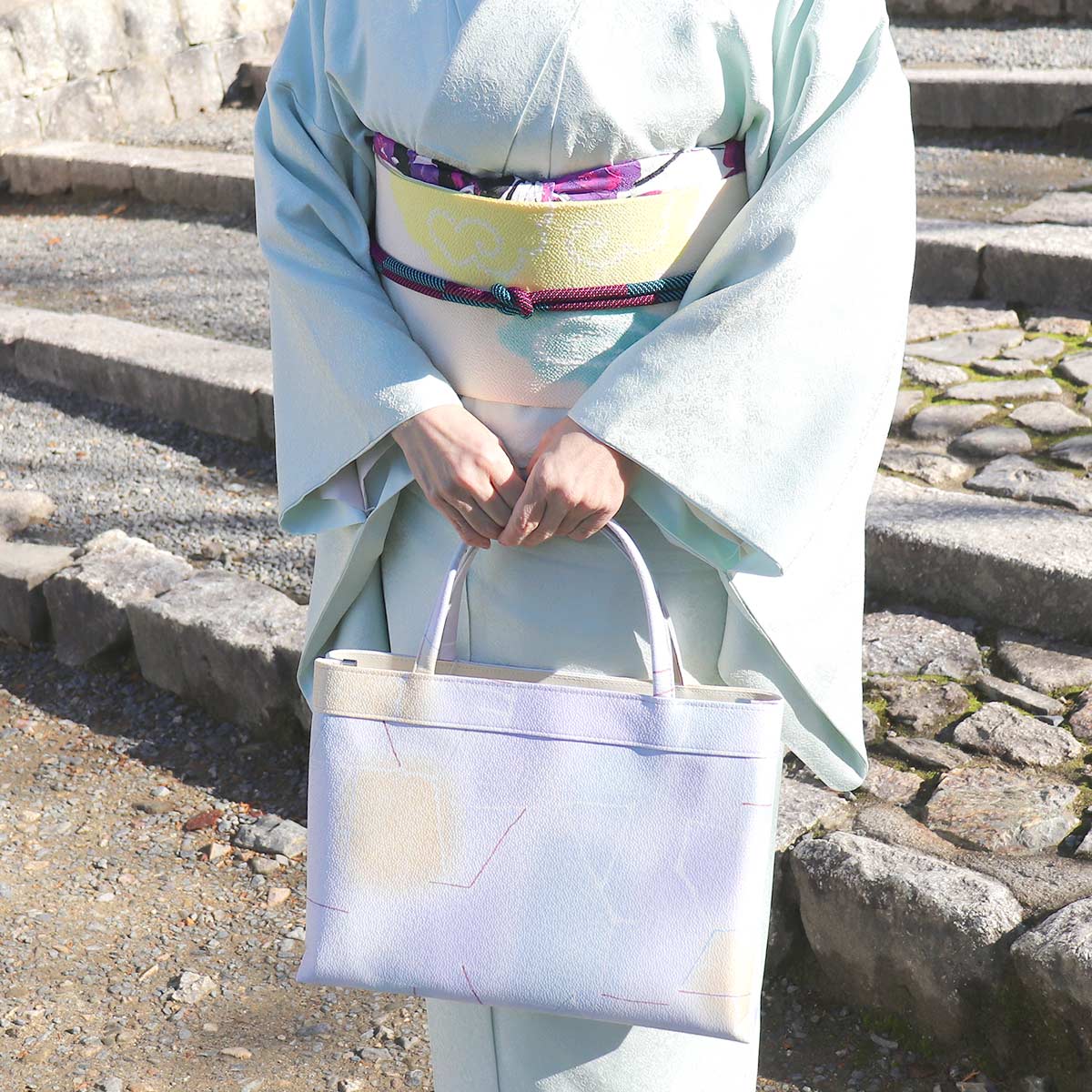 衿秀 公式 バッグ トート A4型 日本製 テキスタイル 着物 ばっぐ bag 洋装 ポリエステル 和装小物 和小物 えりひで 襟の衿秀