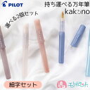 【細字2個セット】パイロット 万年筆 カクノ kakuno まどろみカラー アイボリー ブラウン ピンク ライトブルー ブルー 細字 中字 かわいい おしゃれ ...