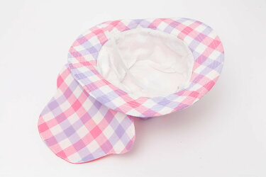 帽子日よけキッズ子供男の子女の子ピンク青バス柄布帛帽子ケーキ柄可愛い年中首ゴム付き取り外し可能人気