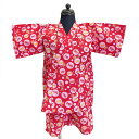 甚平 子供用 No.77 赤 金魚 110cm リップル 男の子 女の子 こども 子ども じんべい じんべえ 夏祭り 花火大会 訳あり処分品 【pos】