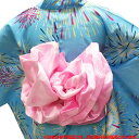 兵児帯 女性 No.73 ピンク 薄ピンク ハート柄 浴衣帯 飾り帯 女性 キッズ ガールズ レディース 大人 在庫処分品 【pos】