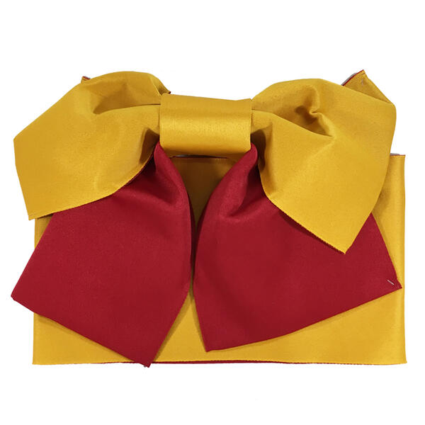 浴衣帯 つくり帯 No.9291 黄色 山吹色 赤 在庫処分品 