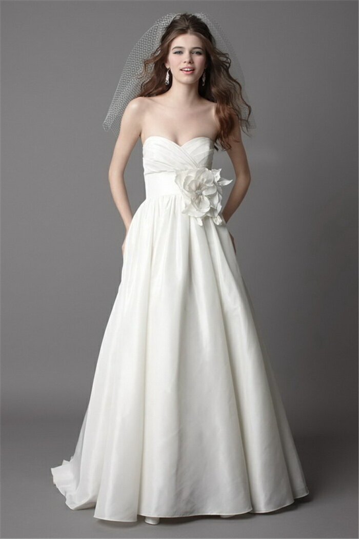 樂天商城 - ウェディングドレス サイズオーダー無料 オーダードレス ウエディング Aライン WEDDING DRESS 結婚式 披露宴 演奏会 二次会 花嫁 WS0435