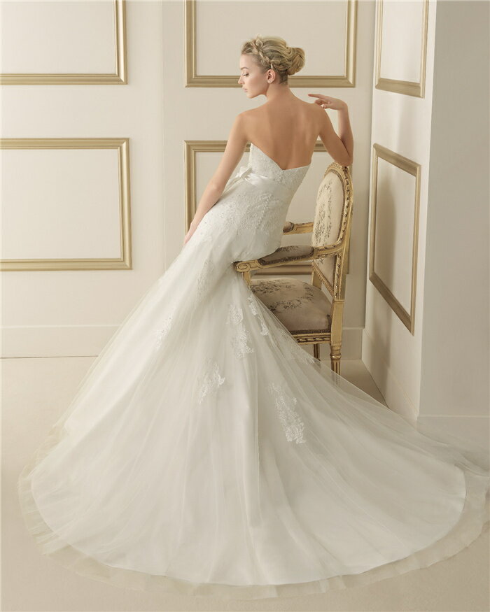 ウェディングドレス サイズオーダー 送料無料 Aライン 結婚式 二次会 披露宴 ws2634