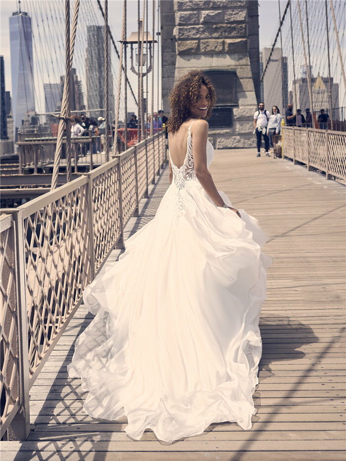 ウェディングドレス サイズオーダー セミオーダー サイズカスタマイズ可 Aライン wedding dress 花嫁 挙式 結婚式 披露宴 二次会 ブライダル ws3204
