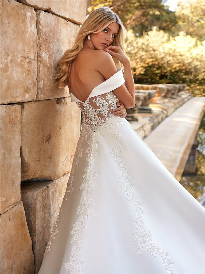 ウェディングドレス セミオーダー サイズカスタマイズ可 手作り Aライン wedding dress 花嫁 挙式 結婚式 披露宴 二次会 ブライダル ws3344