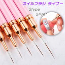 ネイルブラシ (br118#) 日本国内当日発送 3本セット 2type ネイル 極細 ジェルネイル ライナー ブラシ 筆 セルフネイル アートブラシ ネイルキ...