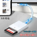 dk66#カードリーダー type-c 日本国内当日発送 コンパクト 多機能 SDカード読み取り Type-C端子搭載のスマートフォン パソコンに対応 高速データ転送 バックアップ