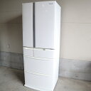【中古】関東地域限定 Panasonic パナソニック 大型冷蔵庫 NR-FV45S3-W 451L エコナビ R60286