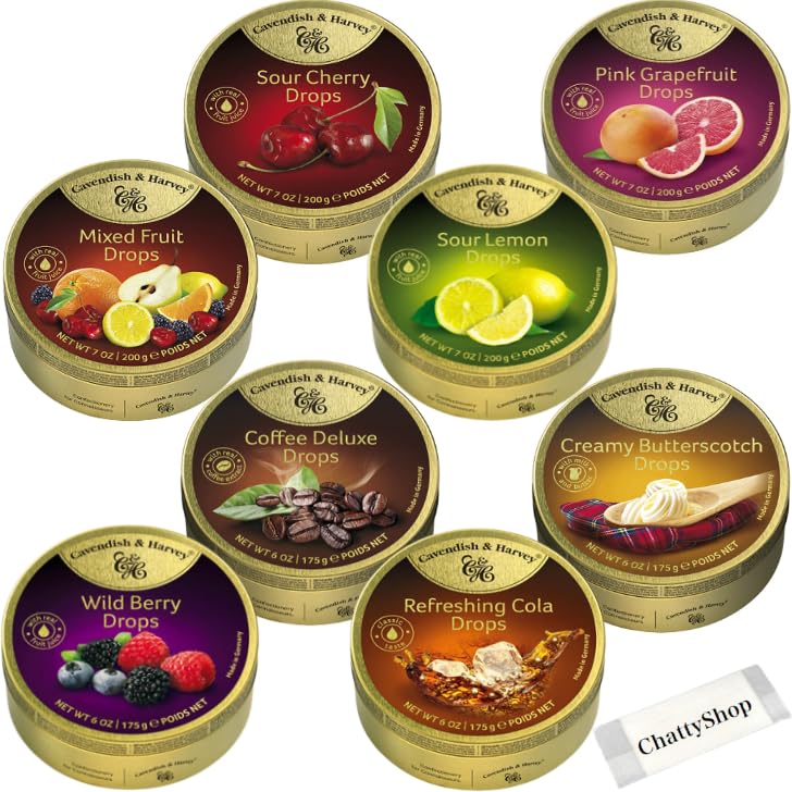 カベンディッシュ&ハーベイ キャンディ 200g×8種アソートセット