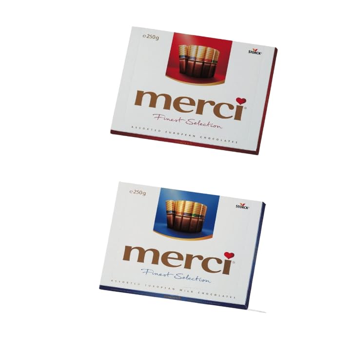 【2種類アソート】メルシー アソート 250g (20本入) 2種類各1個 ドイツチョコ ストーク メルシーチョコレート コレクション