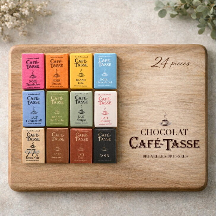 CAFE TASSE ���ե����å� �ߥ˥��֥�åȥ�������24P ���祳�졼�� �ͤ��碌 �ץ쥼��� �٥륮�� �ߥ˥����� �ץ����ե� ���ꥹ�ޥ� �Х�󥿥�...