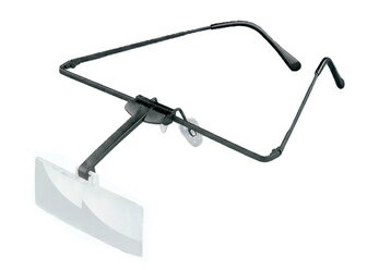 【商品名】ラボフレーム メガネ型ルーペ 高倍率 フレーム+レンズ(1枚)セット