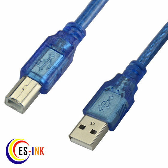 [ 相性保証付 NO:D-C-31] 【メール便送料無料】　USBケーブル USB2.0ケーブル A-Bタイプ フェライトコア付 1.5m 透明…