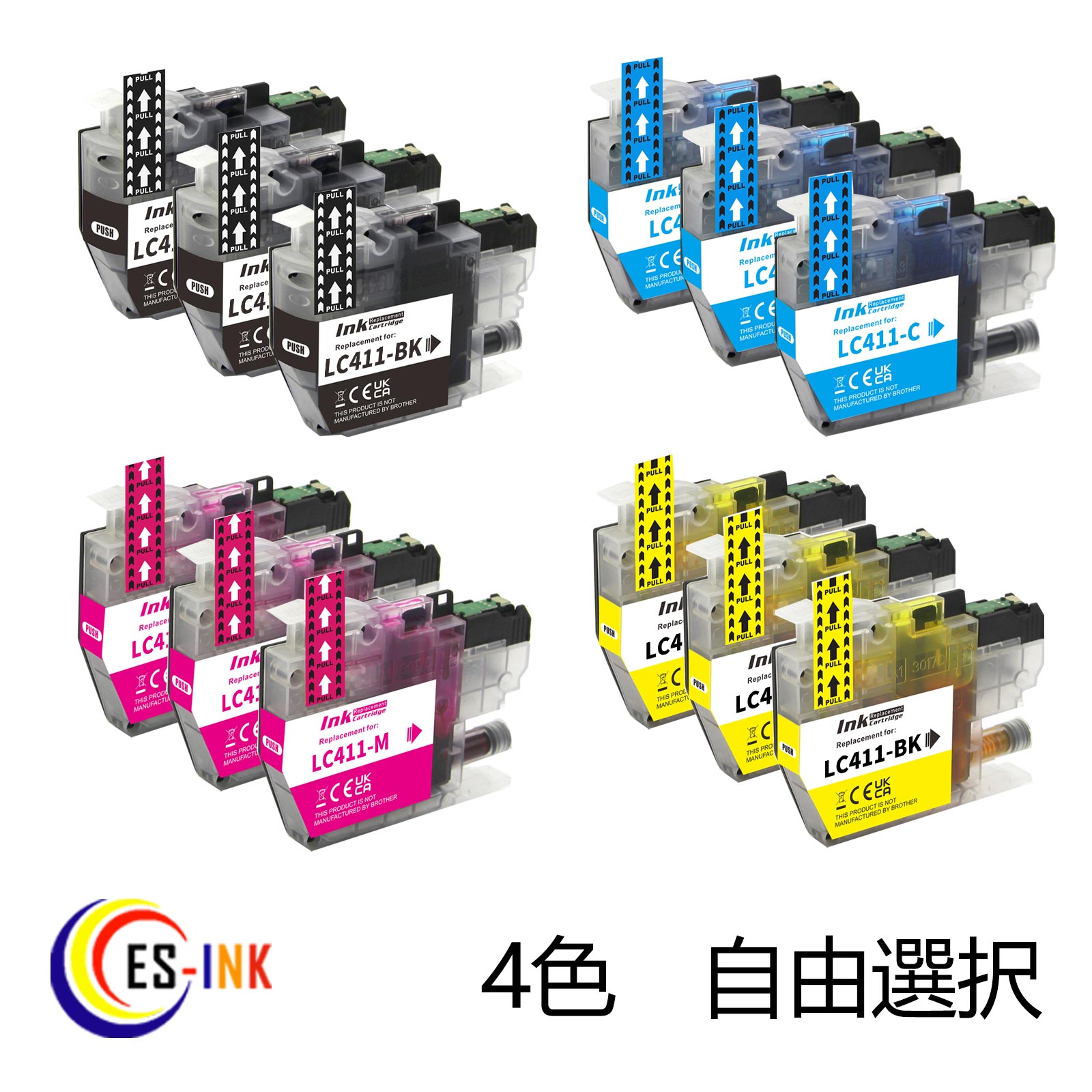 LC411 ߴ ֥饶 Brother LC411  LC411-4PK LC411-BK LC411-C LC411-M LC411-Y ֥å  ޥ  3 б:DCP-J926N DCP-J928N MFC-J904N MFC-J739DN MFC-J939DN ֹ̤/ɽб/