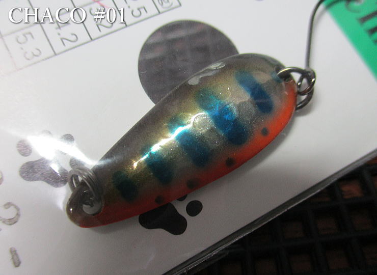 Rakuten - チャコ 2.5g /30mm　＃01 オレンジベリーNaヤマメ　　＜アングラーズドリームバイト AnglersDreamBite＞　□ネイティブ ルアーフィッシング用 スプーン□　CHACO Spoon 2.5g　～小粒な表面ハンマー～　[スプーン専門釣り具店] -エスプーン-