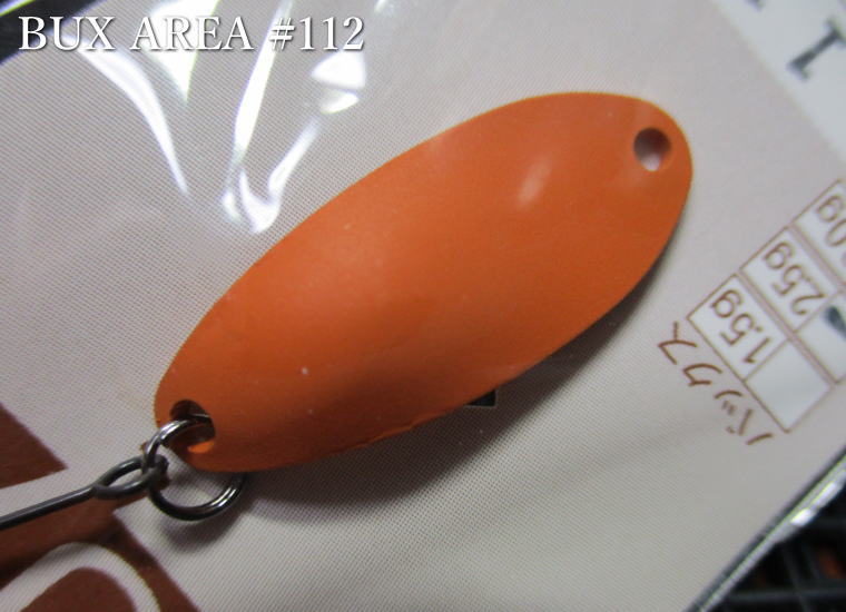 Rakuten - バックス [エリア] 1.5g /23.2mm　#112消オレンジ　　＜アングラーズシステム Angler'Z System＞　□エリア ルアーフィッシング用 スプーン□　BUX AREA Spoon 1.5g　～真逆のフロントワイド～　[スプーン専門釣り具店] -エスプーン-