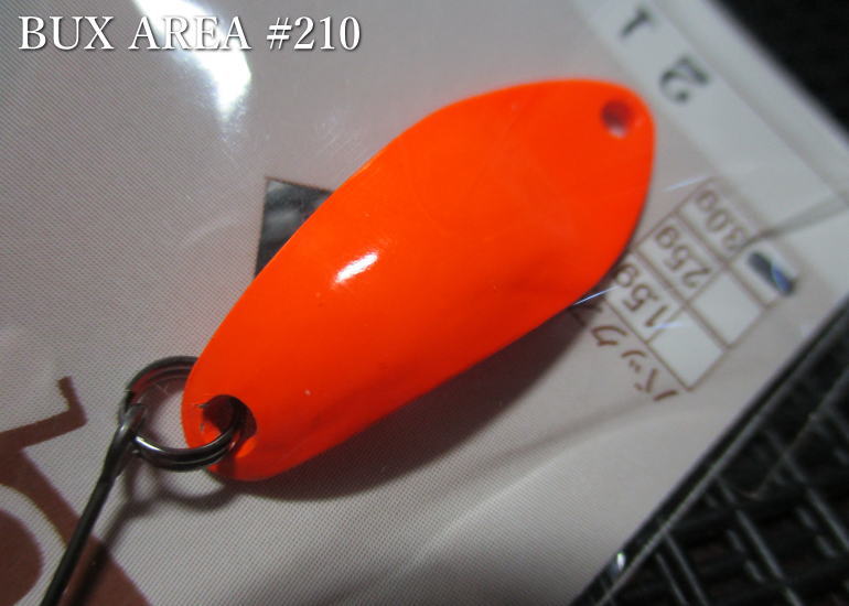 Rakuten - バックス [エリア] 1.5g /23.2mm　#210蛍光オレンジ　　＜アングラーズシステム Angler'Z System＞　□エリア ルアーフィッシング用 スプーン□　BUX AREA Spoon 1.5g　～真逆のフロントワイド～　[スプーン専門釣り具店] -エスプーン-