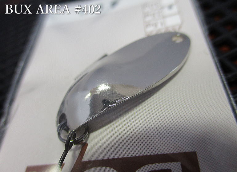 Rakuten - バックス [エリア] 3g /30.1mm　#402 Silver　 ＜アングラーズシステム Angler'Z System＞　□エリア ルアーフィッシング用 スプーン□　BUX AREA Spoon 3.0g　～真逆のフロントワイド～　[スプーン専門釣り具店] -エスプーン-