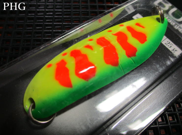 Rakuten - バックス デイトナ [2015color] 22g /63mm　#PH(G)　　＜アングラーズシステム Angler'Z System＞　□ネイティブ ルアーフィッシング用□　BUX DAYTONA 2015 Spoon 22g　～飛距離抜群の肉厚BUX～　[スプーン専門釣り具店] -エスプーン-