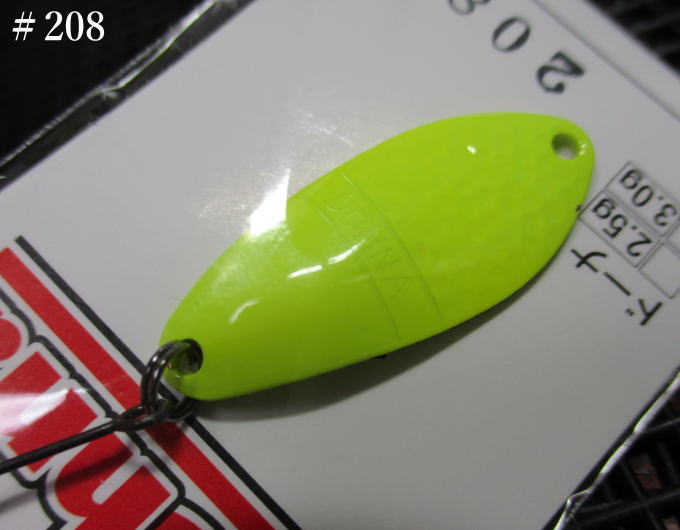 ドーナ [＃100-#600] 3g /30mm　#208（蛍光イエロー）　　＜アングラーズシステム Angler'Z System＞　..