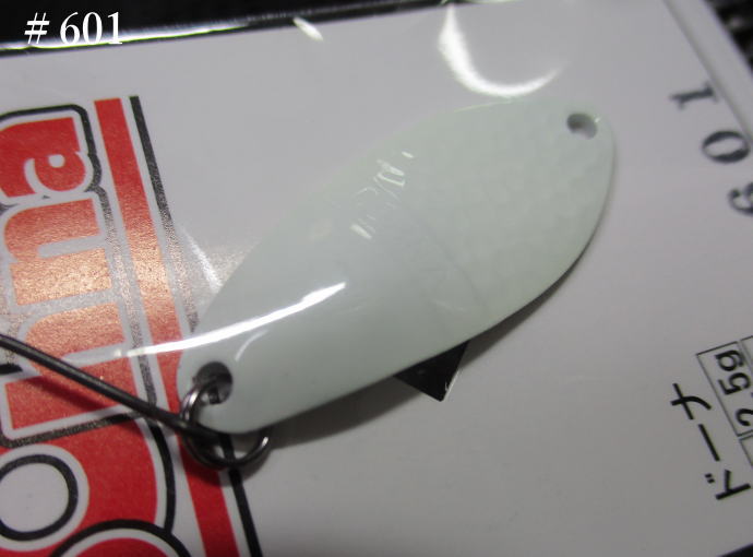 ドーナ [＃100-＃600] 1.5g /25mm #601（グローチャート） ＜アングラーズシステム Angler'Z System＞ □エリア ルアーフィッシング用 スプーン□ DOHNA Spoon 1.5g ～肉薄表面ハーフハンマー～ [スプーン専門釣り具店] -エスプーン-