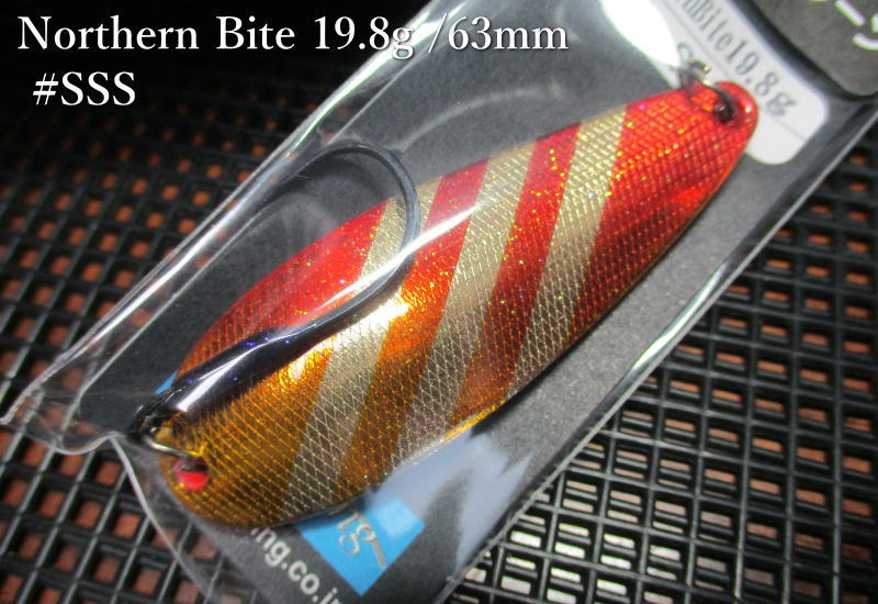 Rakuten - ノーザンバイト 19.8g /63mm　＃SSS-SP サーモンストライプ裏赤　　＜アートフィッシング ArtFishing＞　□ネイティブ ルアーフィッシング用 スプーン□　NorthernBite 19.8g　～ヘビーウェイトスプーン～[スプーン専門釣り具店] -エスプーン-