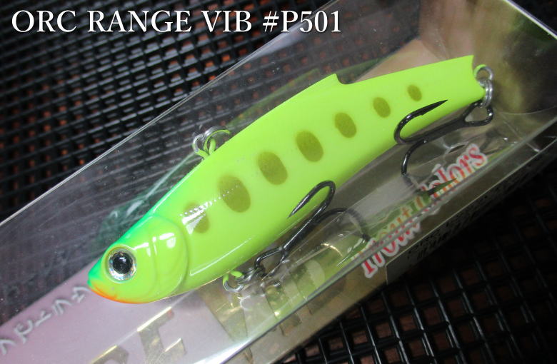 ORC レンジバイブ 70ES　＃P-501 ライムチャートヤマメ　　＜バスデイ BASSDAY＞　□ネイティブ ルアーフィッシング用 バイブ□　RANGE VIB 70ES　～トラウト用バイブ～　 エスプーン