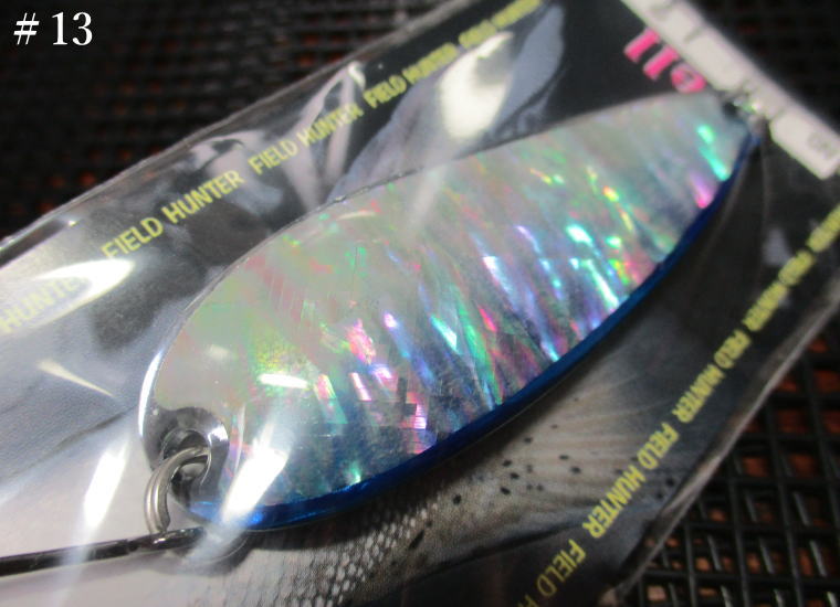 ルアーマン701 シェル  10g /50mm　#13 S.ブルー　　＜フィールドハンター FIELD HUNTER＞　□ネイティブ ルアーフィッシング用 スプーン□　LURE MAN 701 Shell Silver Spoon 10g　～小渓流チビヤマメから本流サクラマスまで～