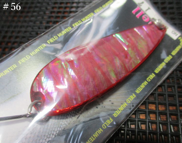 Rakuten - ルアーマン701 シェル [#50番シリーズ] 5g /41mm 　＃56 B.クリアレッド　　＜フィールドハンター FIELD HUNTER＞　□ネイティブ ルアーフィッシング用 スプーン□　LURE MAN 701 Shell No.50～ Spoon 5g　～小渓流チビヤマメから本流サクラマスまで～