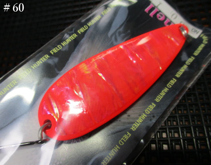 Rakuten - ルアーマン701 シェル [#50番シリーズ] 24g /65mm　#60 B.レッド　　＜フィールドハンター FIELD HUNTER＞　□ネイティブ ルアーフィッシング用 スプーン　□LURE MAN 701 Shell No.50～ Spoon 24g　～小渓流チビヤマメから本流サクラマスまで～