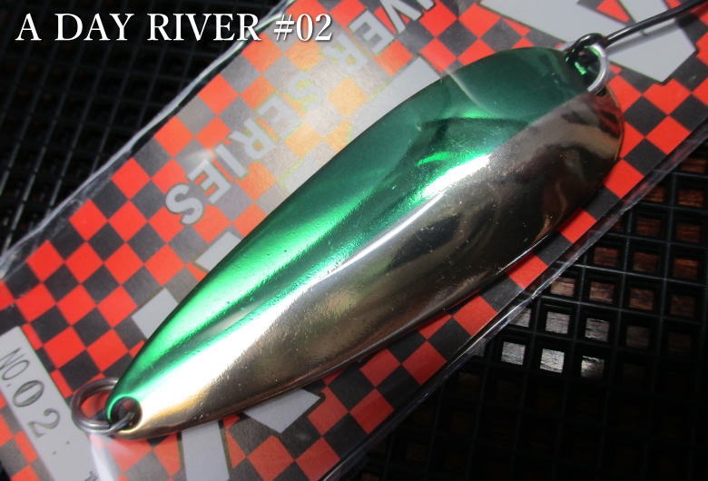Rakuten - アデイ [リバー] 4g /37mm　#02 金グリーン　　＜フィールドハンター FIELD HUNTER＞　□ネイティブ ルアーフィッシング用 スプーン□　A DAY RIVER Spoon 4g　～価格以上のコスパスプーン～　[スプーン専門釣り具店] -エスプーン-