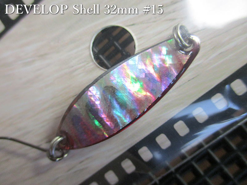 デベロップ シェル  3g /32mm　#15 S.レッドヤマメ　　＜フィールドハンター FIELD HUNTER＞　□ネイティブ ルアーフィッシング用 スプーン□　DEVELOP Shell Silver Spoon 3g -エスプーン-