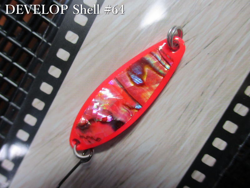 デベロップ シェル  3g /32mm 　＃64 Nレッド　　＜フィールドハンター FIELD HUNTER＞　□ネイティブ ルアーフィッシング用□　DEVELOP Shell No.50 Spoon 3g　 -エスプーン-
