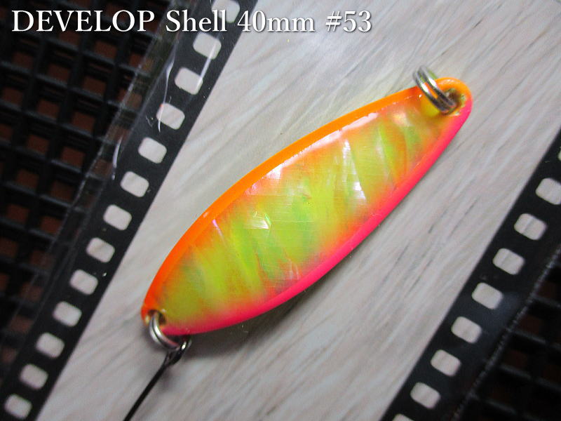デベロップ シェル  5g /40mm　#53 B.チャート.ピンク/オレンジ　　＜フィールドハンター FIELD HUNTER＞　□ネイティブ ルアーフィッシング用 スプーン□　DEVELOP Shell No.50 Spoon 5g　 -エスプーン-
