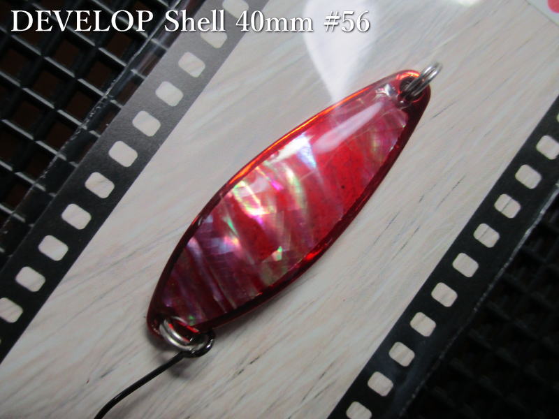 Rakuten - デベロップ シェル [#50番シリーズ] 7g /40mm　#56 B.クリアレッド　　＜フィールドハンター FIELD HUNTER＞　□ネイティブ ルアーフィッシング用□　DEVELOP Shell No.50 Spoon 7g　[スプーン専門釣り具店] -エスプーン-