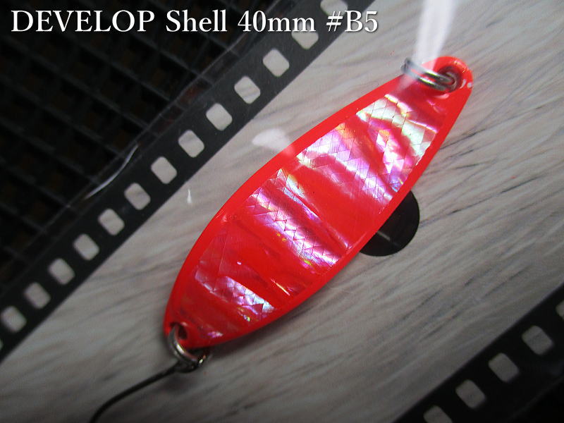 デベロップ シェル  7g /40mm　#B5 B.レッド　　＜フィールドハンター FIELD HUNTER＞　□ネイティブ ルアーフィッシング用 スプーン□　DEVELOP Shell B-series Spoon 7g　 -エスプーン-
