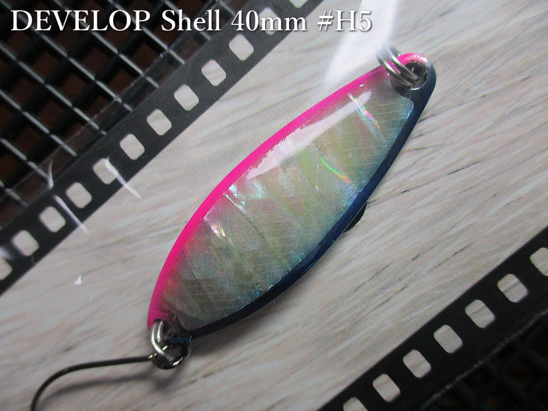 デベロップ シェル  9g /40mm　#H5 S.ブルー/ピンク　　＜フィールドハンター FIELD HUNTER＞　□ネイティブ ルアーフィッシング用 スプーン□　DEVELOP Shell H-series Spoon 9g　 -エスプーン-
