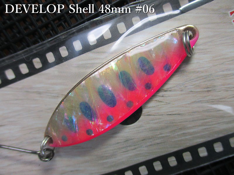 デベロップ シェル  12g /48mm　#06 G.蛍光ピンクヤマメ　　＜フィールドハンター FIELD HUNTER＞　□ネイティブ ルアーフィッシング用 スプーン□　DEVELOP Shell GOLD Spoon 12g　 -エスプーン-