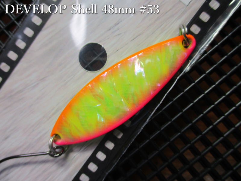 デベロップ シェル  12g /48mm　#53 B.チャート.ピンク/オレンジ　　＜フィールドハンター FIELD HUNTER＞　□ネイティブ ルアーフィッシング用□　DEVELOP Shell No.50 Spoon 12g　 -エスプーン-