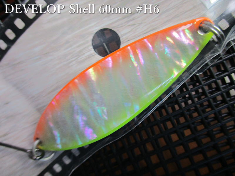 Rakuten - デベロップ シェル [Hシリーズ] 18g /60mm　#H6 S.チャート/オレンジ　　＜フィールドハンター FIELD HUNTER＞　□ネイティブ ルアーフィッシング用□　DEVELOP Shell H-series Spoon 18g　[スプーン専門釣り具店] -エスプーン-
