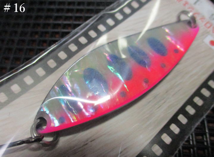 Rakuten - デベロップ シェル [シルバー系] 14g /54mm　#16 S.蛍光ピンクヤマメ　　＜フィールドハンター FIELD HUNTER＞　□ネイティブ ルアーフィッシング用 スプーン□　DEVELOP Shell Silver Spoon 14g　[スプーン専門釣り具店] -エスプーン-