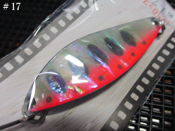 デベロップ シェル  14g /54mm　#17 S.蛍光レッドヤマメ　　＜フィールドハンター FIELD HUNTER＞　□ネイティブ ルアーフィッシング用 スプーン□　DEVELOP Shell Silver Spoon 14g　 -エスプーン-