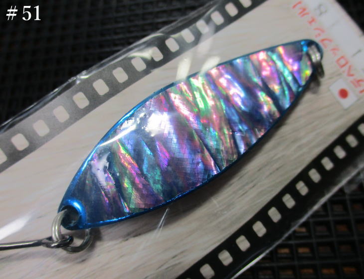 デベロップ シェル  14g /54mm　＃51 B.クリアブルー　　＜フィールドハンター FIELD HUNTER＞　□ネイティブ ルアーフィッシング用 スプーン□　DEVELOP Shell No.50～ Spoon 14g　～究極のスプーン美学～