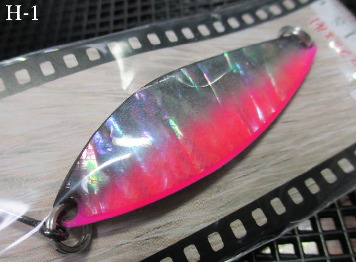 デベロップ シェル  14g /54mm　#H1 G.ブラック/ピンク　　＜フィールドハンター FIELD HUNTER＞　□ネイティブ ルアーフィッシング用□　DEVELOP Shell H-series Spoon 14g　 -エスプーン-